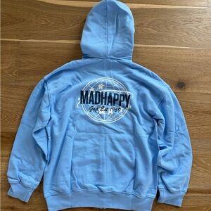 Gap x MadHappy Globe Logo Hoodie Youth XL / Women's Small
